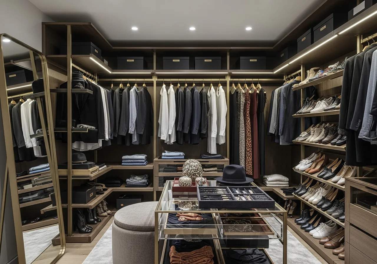  organized wardrobe example